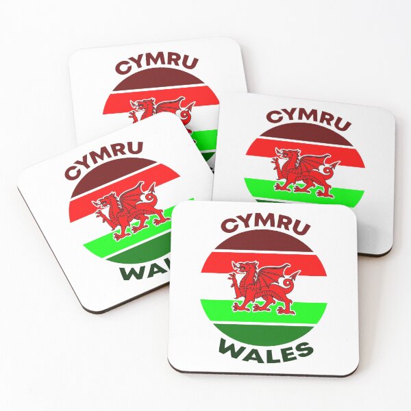 Item preview, Wales Cymru Red Dragon Sunset WB designed and sold by Aurorapod.