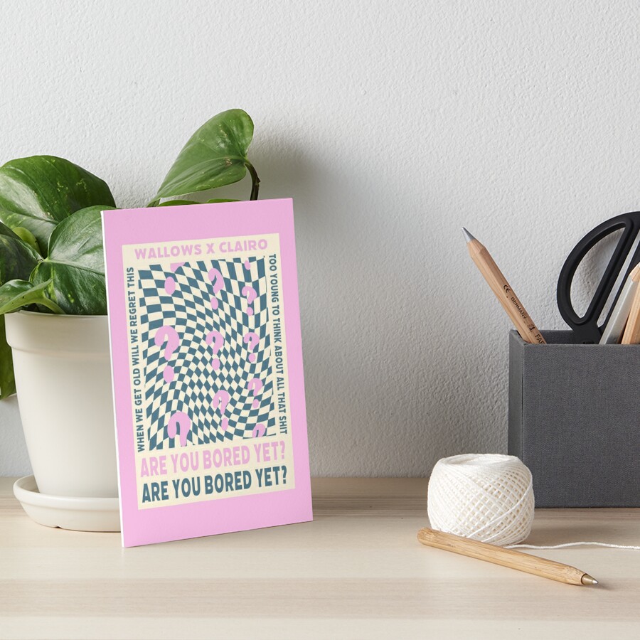 "are you bored yet? poster" Art Board Print by archux | Redbubble