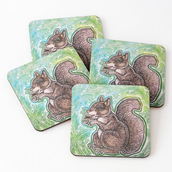 Item preview, Squirrel and Acorn designed and sold by Lynnette Shelley.