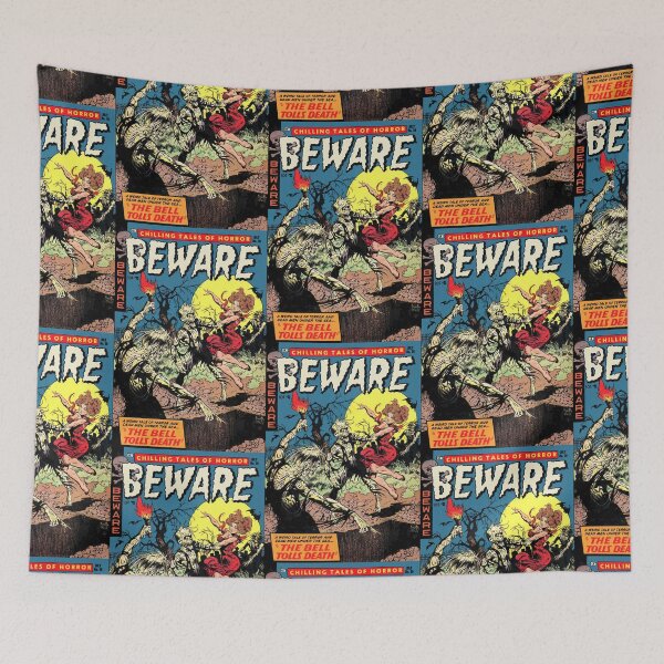 Item preview, Beware the Zombies!  horror comic art designed and sold by Vintage Designs +.