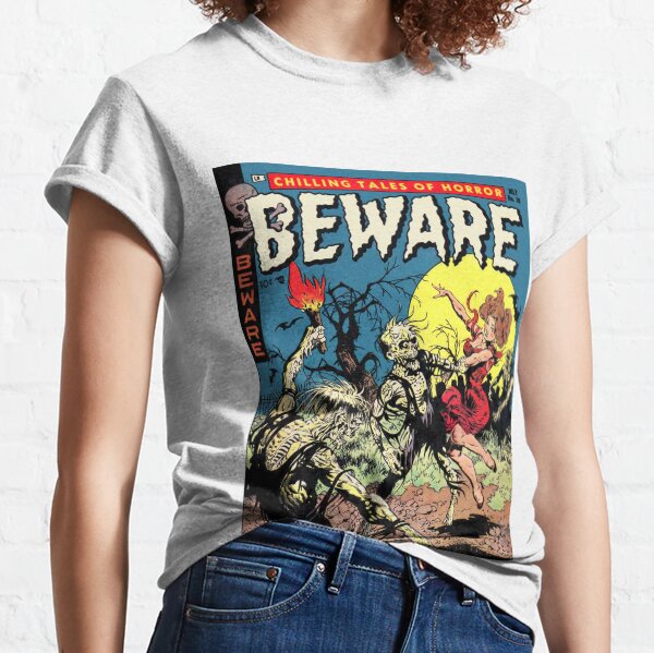 Item preview, Beware the Zombies!  horror comic art designed and sold by Vintage Designs +.