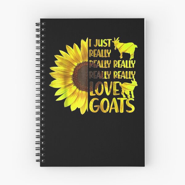 Item preview, Gold Goat Sunflower I Just Really Really Love Goats Gift  designed and sold by mchargue12.