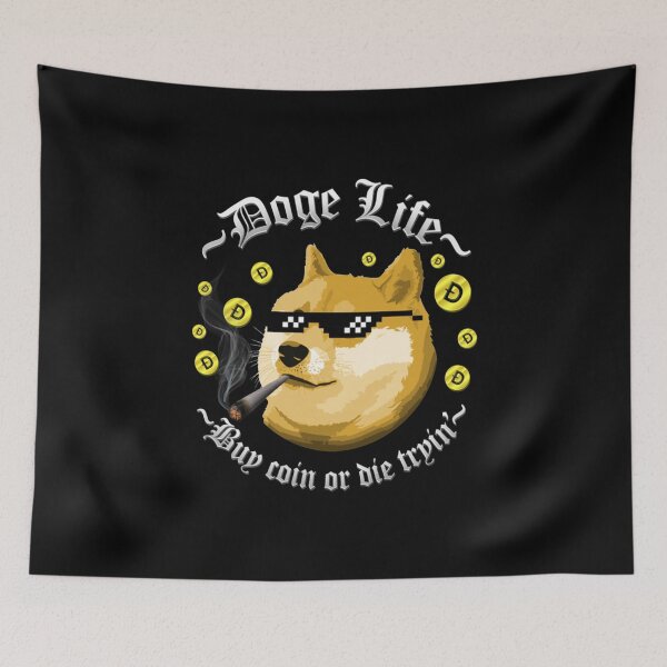 Item preview, Dogecoin T-ShirtDoge Life T-Shirt_by Punksthetic_ designed and sold by tutrangjsc.
