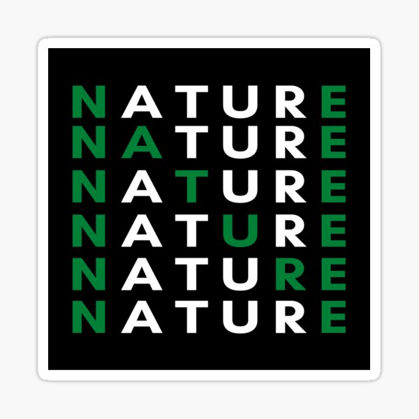 Nature Word -Design Sticker