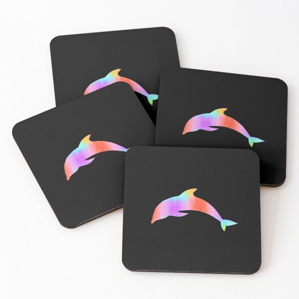 Item preview, Pastel Rainbow Dolphin designed and sold by FaithAndForest.