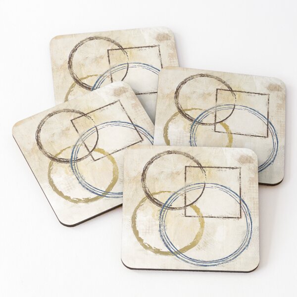 Item preview, Blue Circles And Squares designed and sold by EllisDodd.