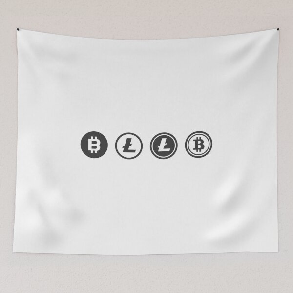 Item preview, Multiple bitcoin and Litecoin designs designed and sold by CryptoBazaar.
