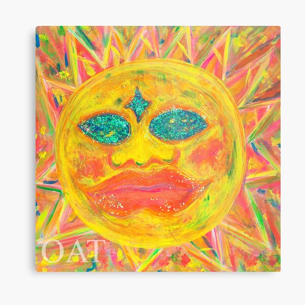 Sunsy/Moonsy Remastered Ho'oponopono Healing Art Metal Print