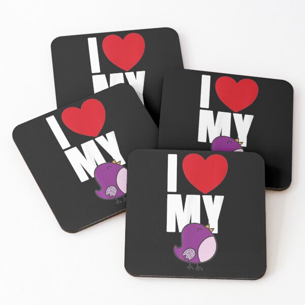 Item preview, I Love Heart My Bird Purple Lover Gift Teams Men Women Girls  designed and sold by mchargue12.