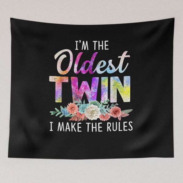 Item preview, Oldest Twin I Make The Rules Funny Matching Sibling Gift  designed and sold by mchargue12.