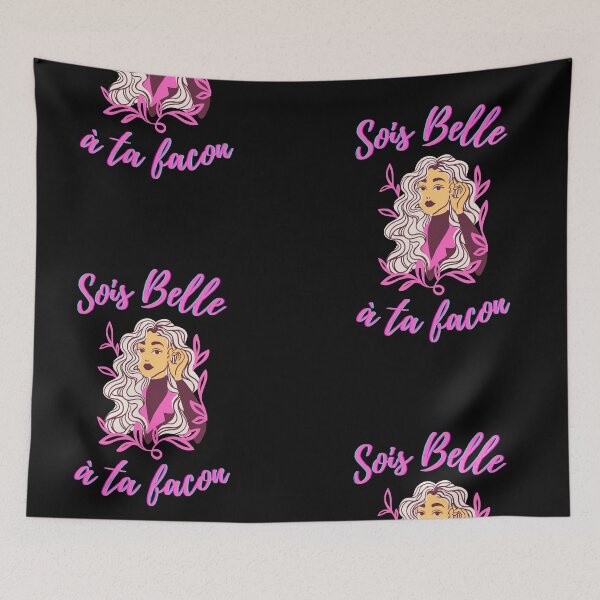 Item preview, Be beautiful in your own way - popular french quotes theme gifts (pink) designed and sold by RebelliousRosee.