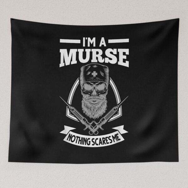 Item preview, Mens I'm A Murse Nothing Scares Me Male Nurse Gift  designed and sold by mchargue12.