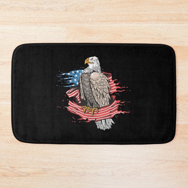 Item preview, cool looking eagle with an american flag, design suitable for american national day designed and sold by teemix.