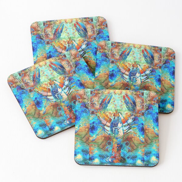 Item preview, Primary Colors Lobster Art by Sharon Cummings designed and sold by Sharon Cummings Art.