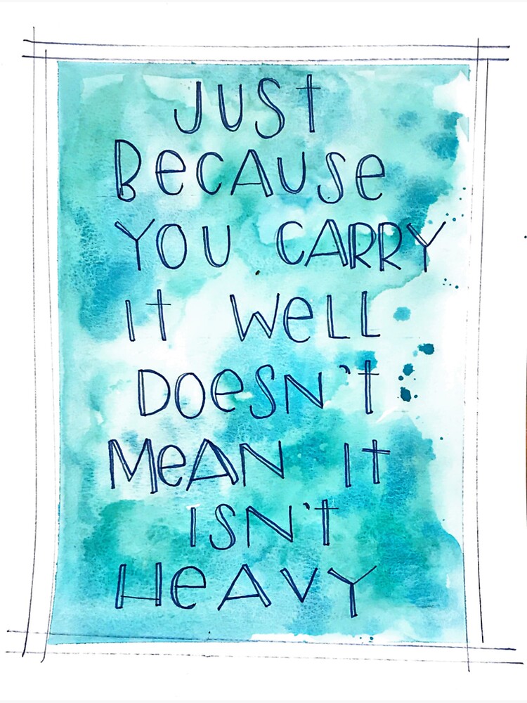 Just because you carry it well" Sticker by Kiershort | Redbubble