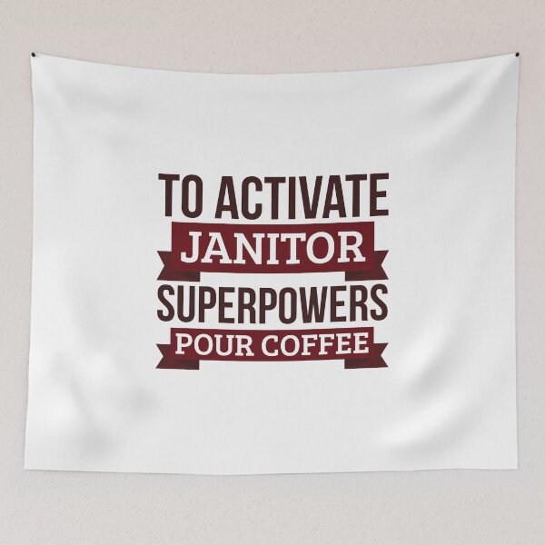 Item preview, Janitor gift, To Activate Janitor Superpowers Pour Coffee, Gift For Janitor Funny Coworker Boss Mug Gift designed and sold by Orange Pieces.