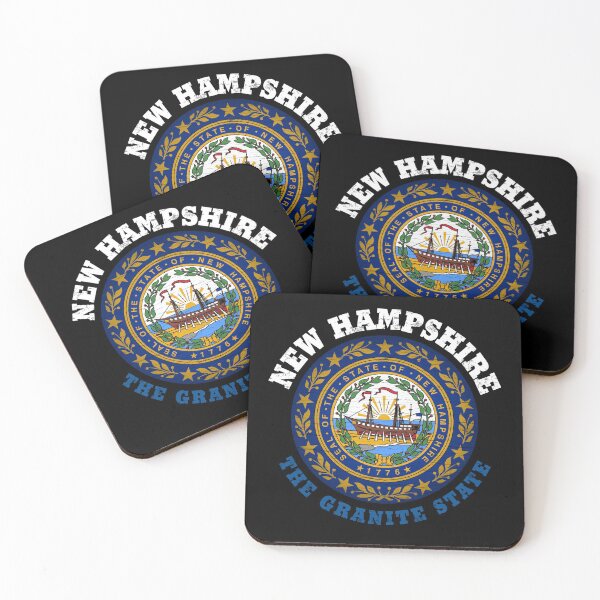 Item preview, NEW HAMPSHIRE GRANITE STATE FLAG designed and sold by Madjack Tees Kiwi SuperStore.