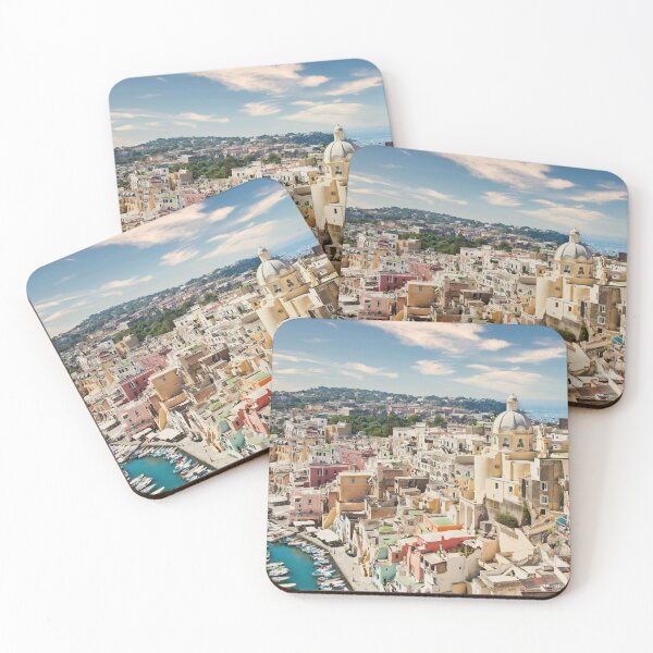 Item preview, Procida panoramic view, Italy. The mediterranean Italian island close to Naples in a summer day. designed and sold by Paolo Modena Photography    -   Fine Italian Art.