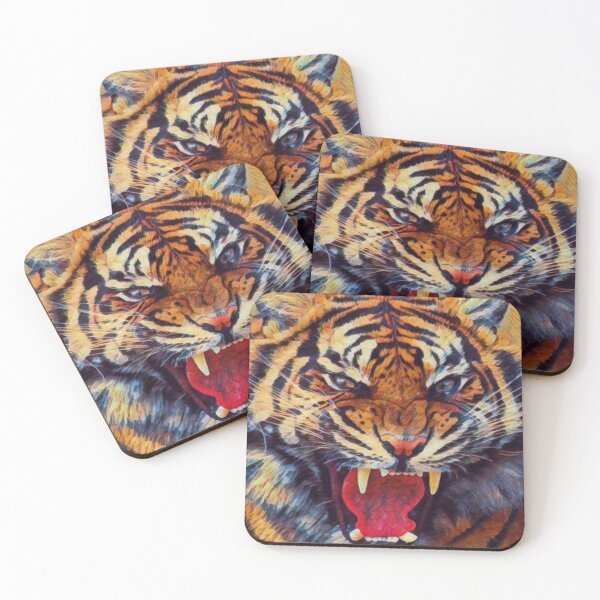 Item preview, Cool Angry Bengal Tiger Artwork  designed and sold by Zoo-Moo.