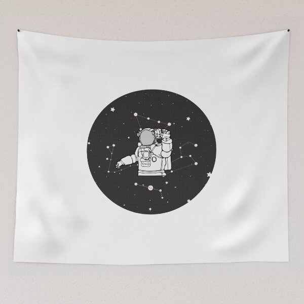 Item preview, Waving astronaut - Beautiful astronaut in space designed and sold by Theleochick.