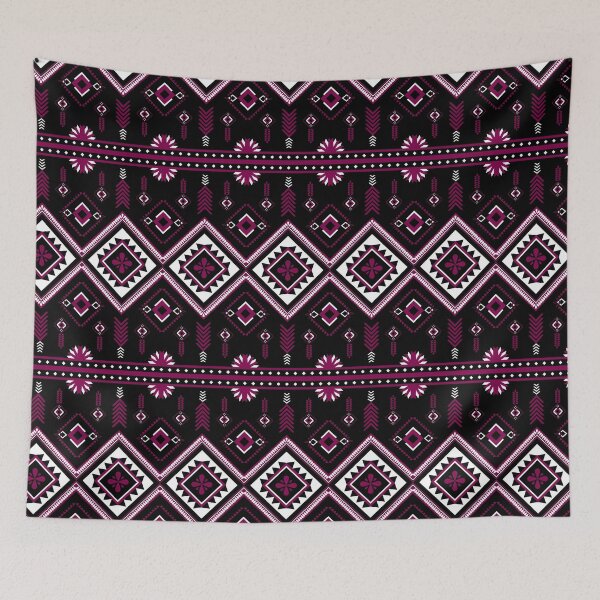 Item preview, Ikat geometric folklore ornament. Oriental vector damask pattern. Ancient art of Arabesque. Tribal ethnic texture. Spanish motif on the carpet. Aztec style. Indian rug. Gypsy, Mexican embroidery. designed and sold by Jessadagorn Kasemsamran.