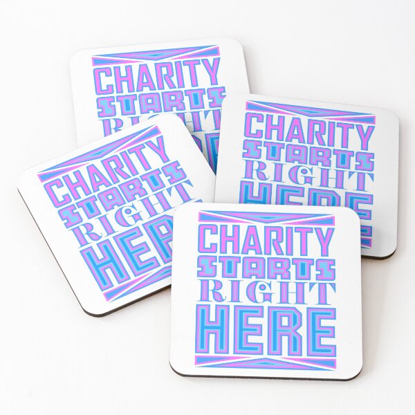 Item preview, Charity Starts Right Here designed and sold by Jokertags.