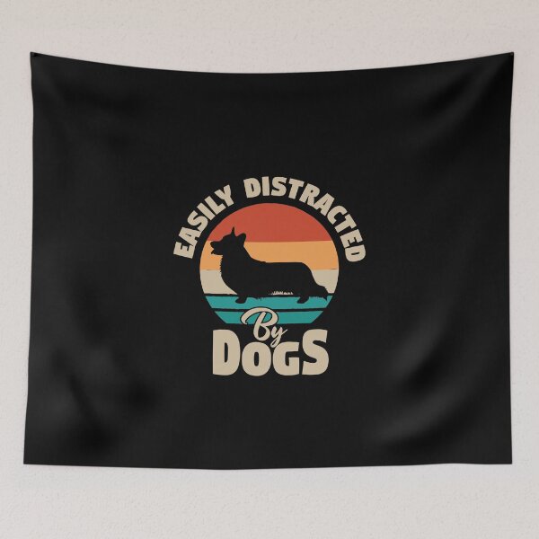 Item preview, Easily Distracted By Dogs designed and sold by Mriganka Gogoi.