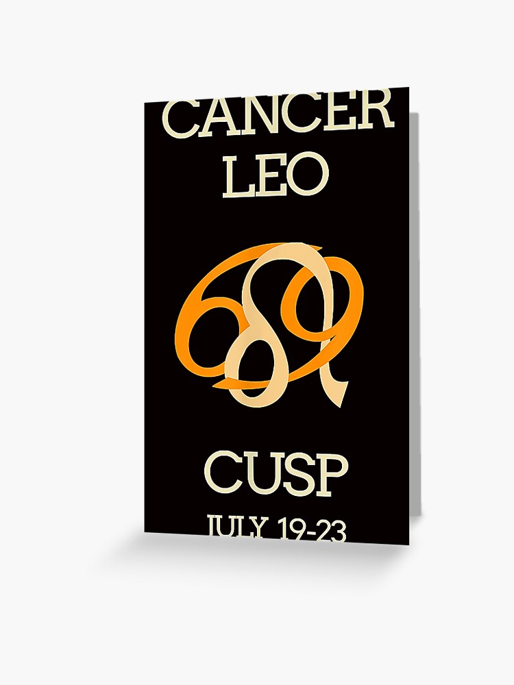 Cancer Leo Cusp Zodiac Horoscope Greeting Card