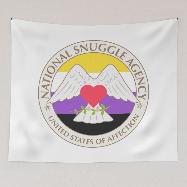 Item preview, National Snuggle Agency Non-binary designed and sold by animinimal.