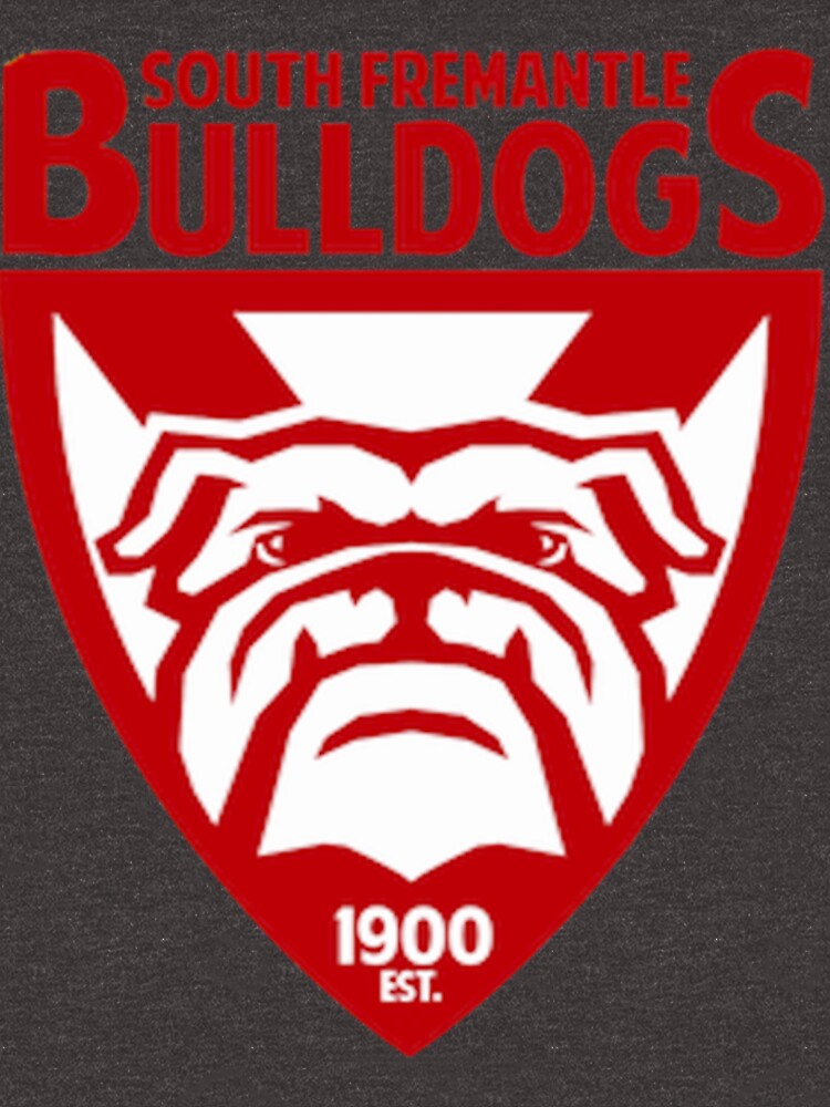 "South fremantle football club AFL Footy Bulldog Tshirt Bulldog