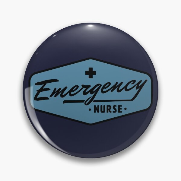 Item preview, Emergency Nurse Badge Logo Design (RN) designed and sold by Douglas Berg.