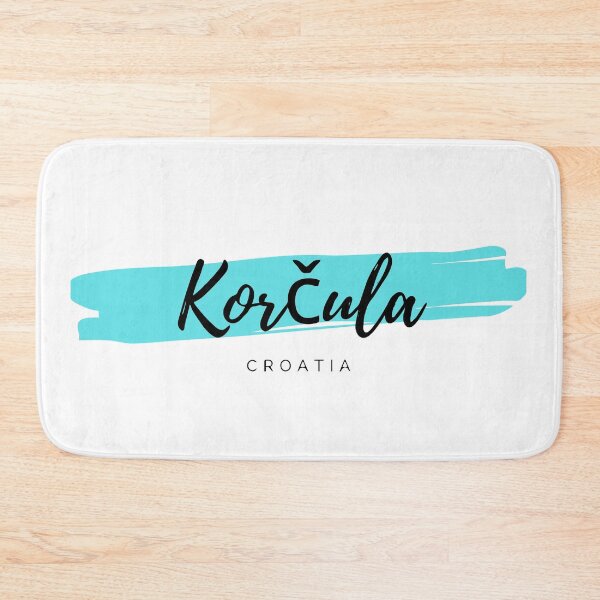 Item preview, Korčula Island in Dalmatia, Croatia - Hrvatska - Turquoise Blue Minimalistic Sea Resort Design designed and sold by Vintage-TM.