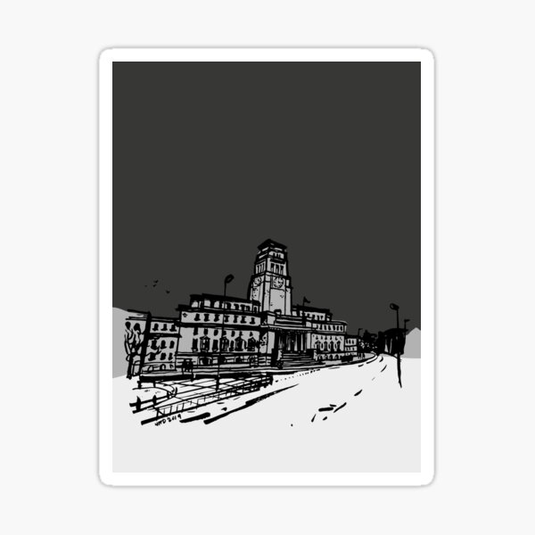 University of Leeds at night Sticker