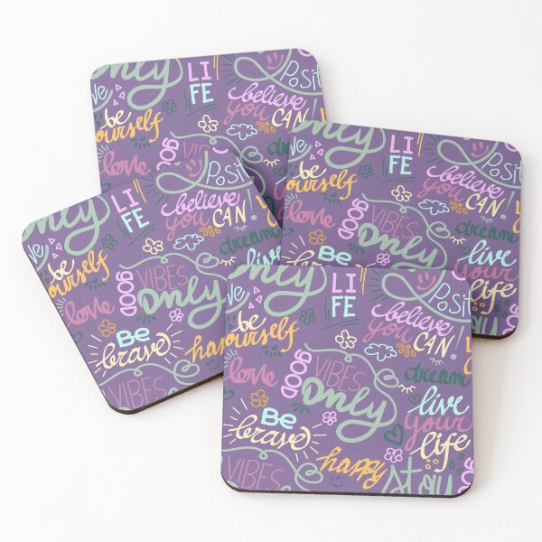 Item preview, Copy of Good Vibes Motivational pattern designed and sold by ErikartStudio.