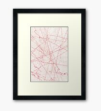 EXTERMINATE Red Framed Print