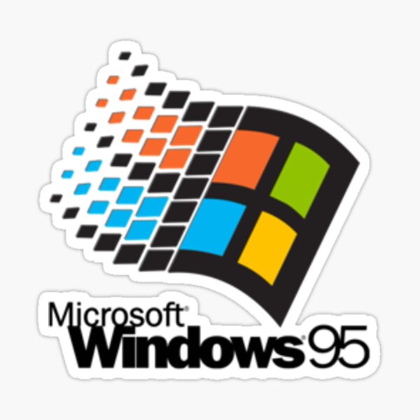 Windows 95  Small Sticker