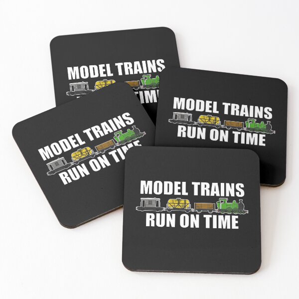 Item preview, Model Trains Run On Time Railway Funny designed and sold by doodlerob.