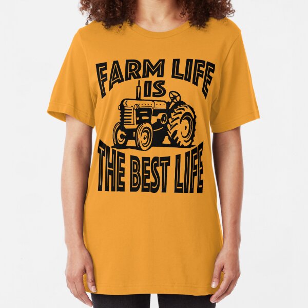 TXRepublic Farmhouse Mens Lightweight Fashion Tee Orange