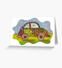 VW Punch Buggy Vroom Vroom Greeting Card