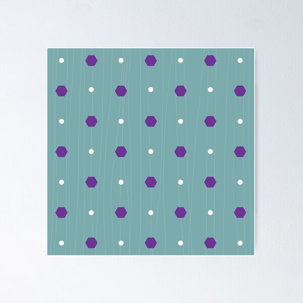 Item preview, Purple and blue Hexagon pattern designed and sold by BLMcreations.