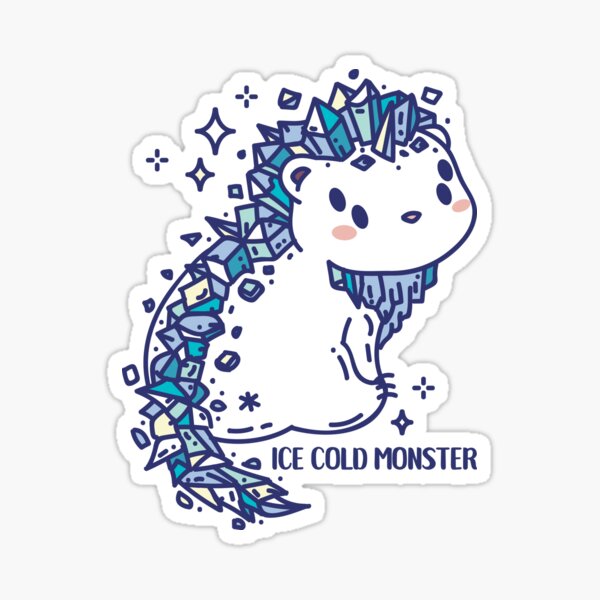 Frozen monster Sticker
