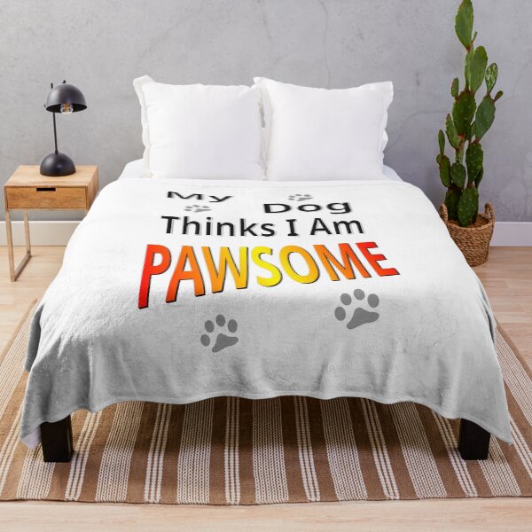 Aperçu de l'œuvre Mon chien pense que je suis Pawsome créée et vendue par CottagePop.