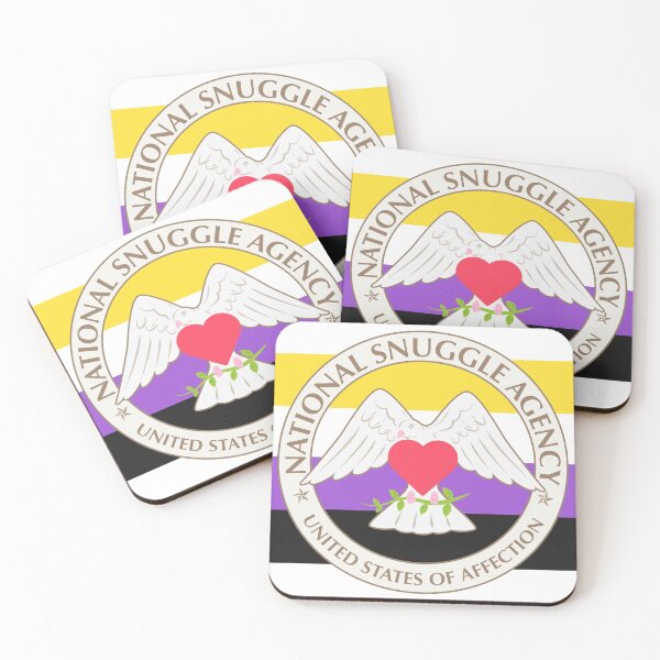 Item preview, National Snuggle Agency Non-binary Stripe designed and sold by animinimal.