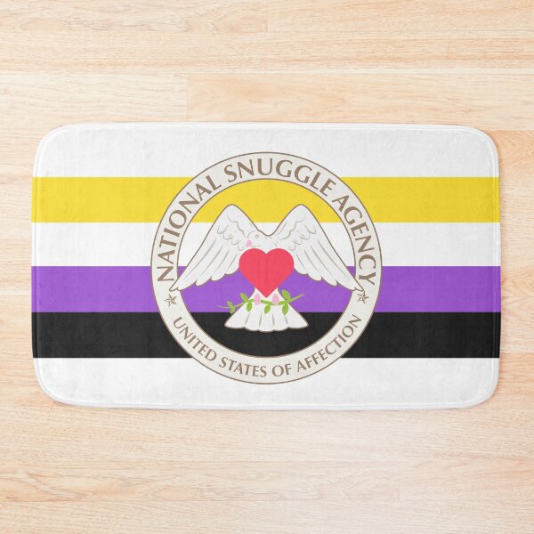 Item preview, National Snuggle Agency Non-binary Stripe designed and sold by animinimal.