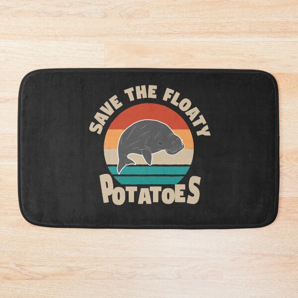 Item preview, Save The Floaty Potatoes Funny Manatee designed and sold by Mriganka Gogoi.