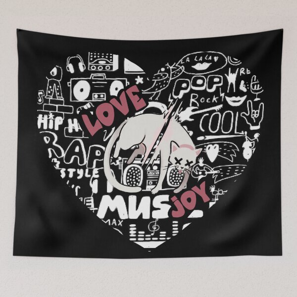 Item preview, Love joy band doodle designed and sold by lucky-fern.