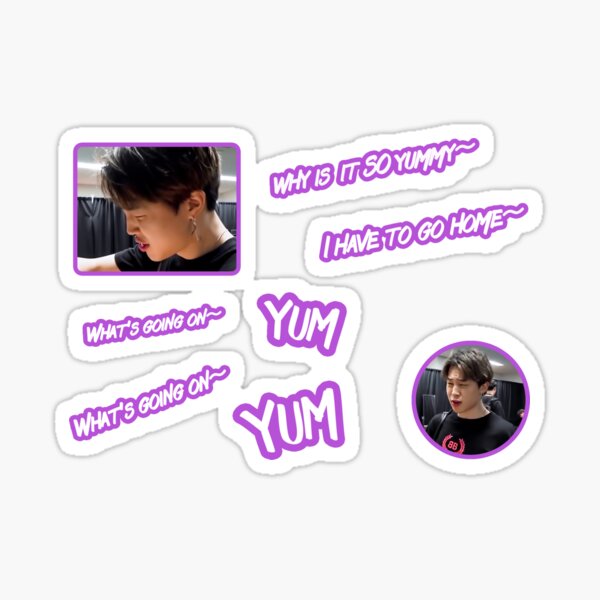 Artikel-Vorschau von BTS Jimin Lustiger Comic-Aufkleber, designt und verkauft von CURIOUsDADA.