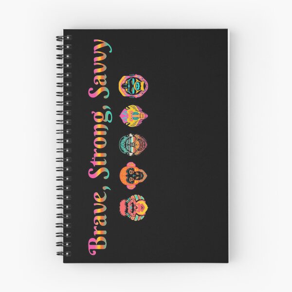 Item preview, Brave, Strong, Savvy - Rainbow, Happy Monkeys, Teamwork designed and sold by SavvySapien.