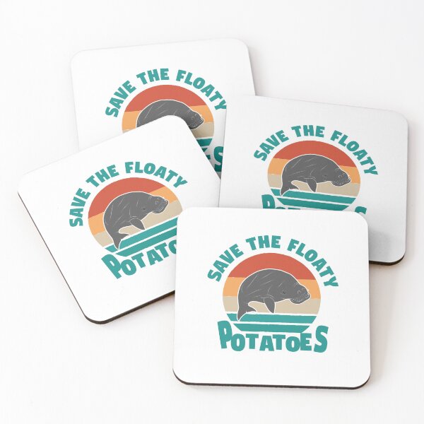 Item preview, Save The Floaty Potatoes Funny Manatee designed and sold by Mriganka Gogoi.