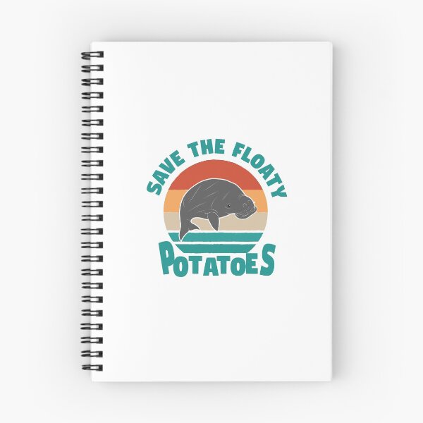 Item preview, Save The Floaty Potatoes Funny Manatee designed and sold by Mriganka Gogoi.